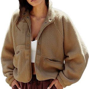 Beige Fleece Jacket